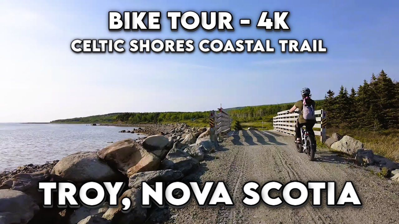 Troy, Nova Scotia: Ceilidh Coastal Trail  🚴‍♀️🌊 4K Bike Ride