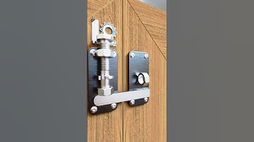 Slide Once – The Gate Stays Shut! ⚡🚪 #DIYLatch #WoodworkDesign #LatchCraft