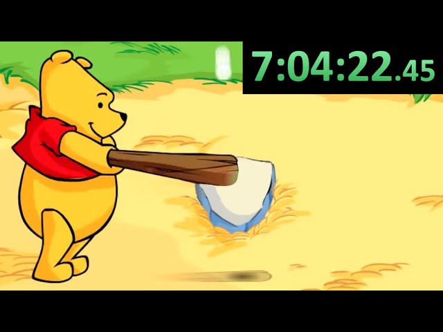 The Video Ends When I Beat Winnie the Pooh Homerun Derby - YouTube