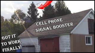 Cell Phone Signal Booster  -  Finally Got It To Work - Goboost Cell Phone Signal Booster - Part 2