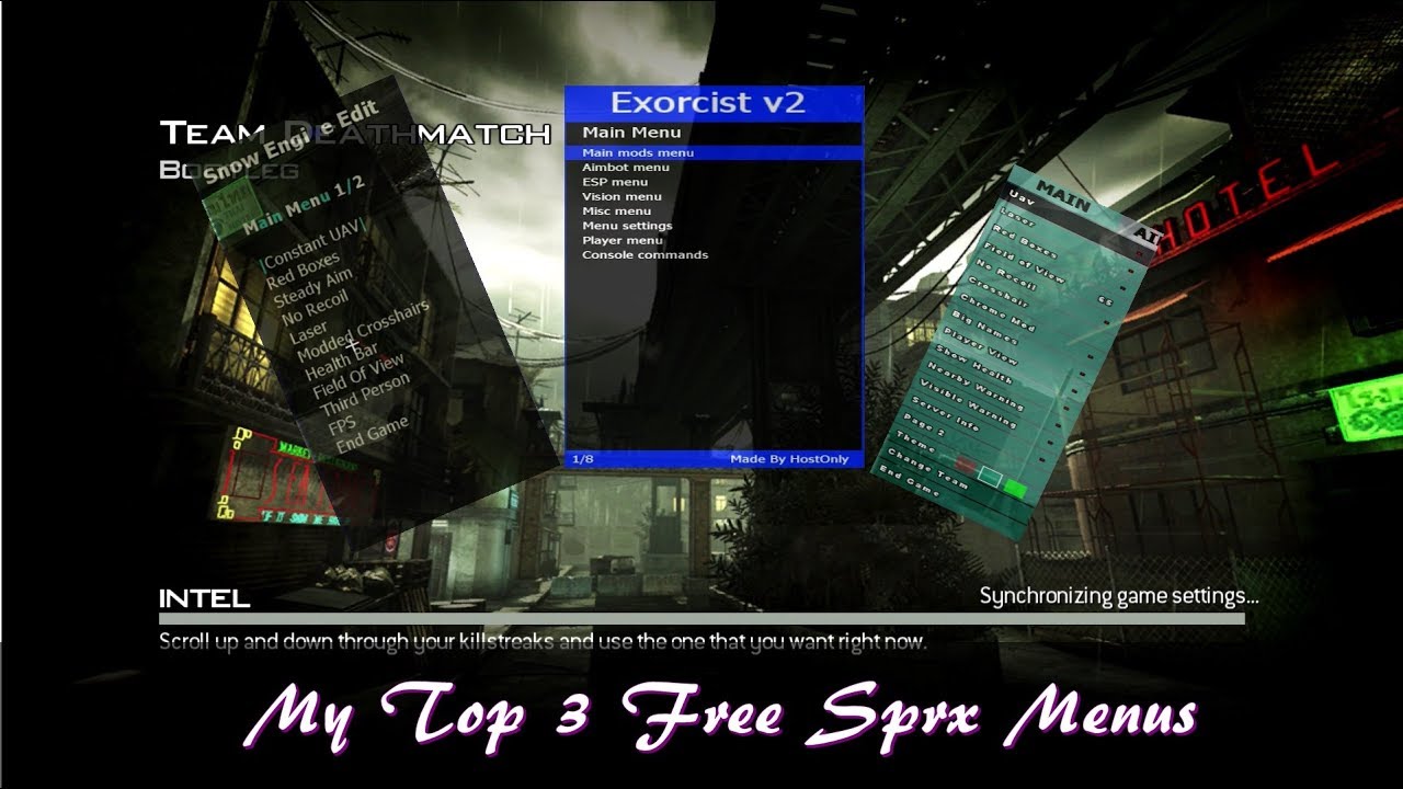 [MW3/1.24] Top 3 Free Non Host Sprx Menus | ReaperXMoDz