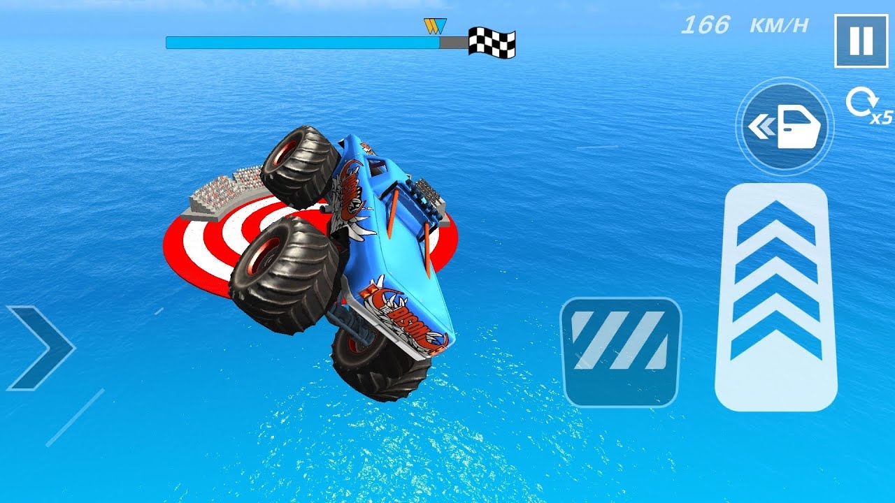 Jeep Stunt Racese Mega Ramp Stunt jeep        offline game simulator