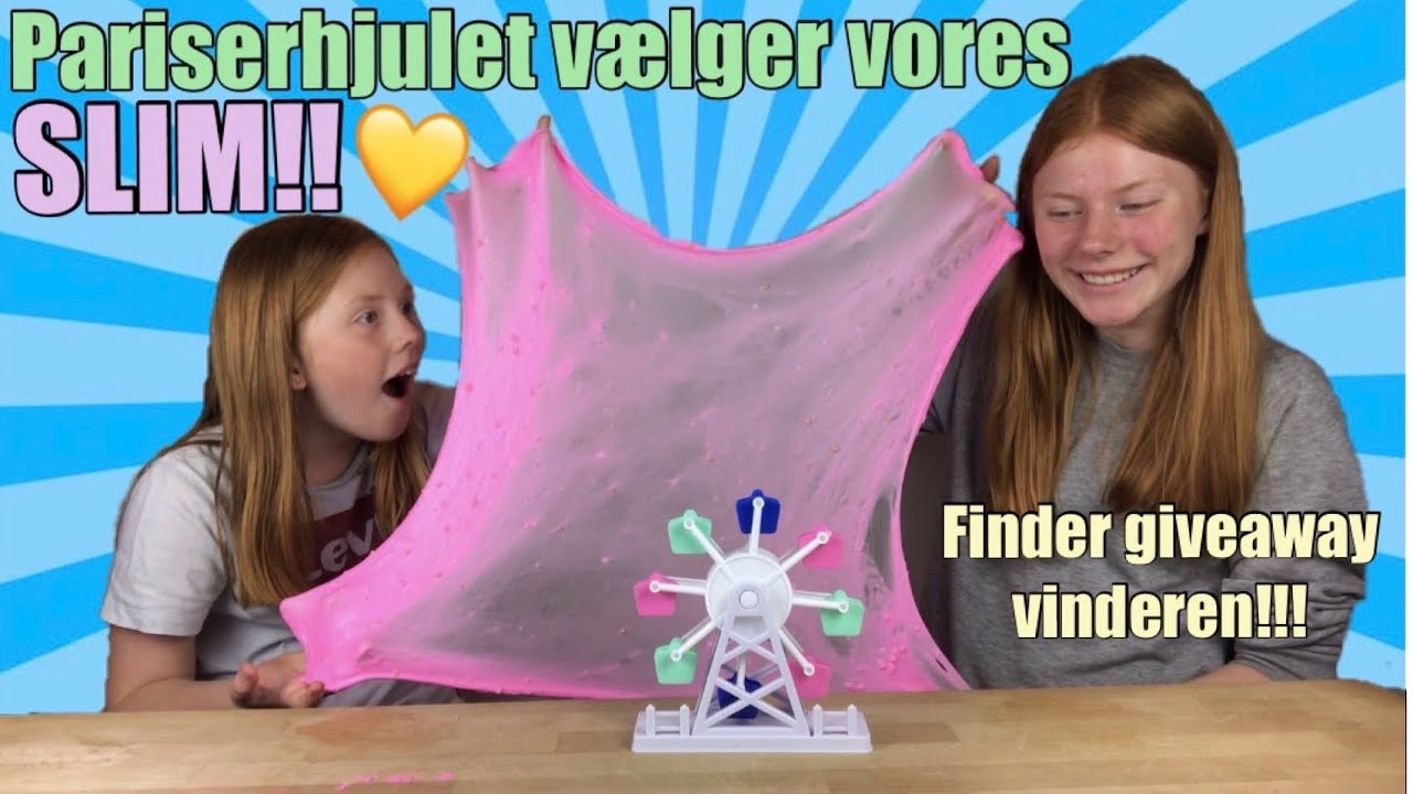 SLIME CHALLENGE!!//finder vinderen af min giveaway!!//
