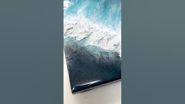 Resin breaker wave art pieces all finished up and available on the website! #resin #resinart