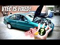 VTEC FIX ON A HONDA CIVIC EG D16 ! EASY FIX!