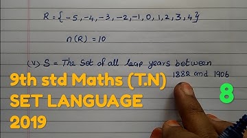 9th TN Samacheer kalvi maths | Set Language | Exercise: 1.2 (1,2,3) | Tamil and English medium