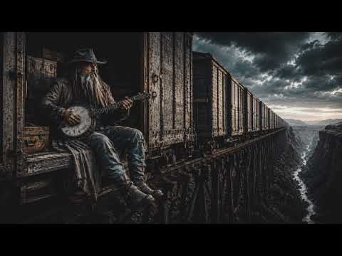 Whiskey, Rain & the One-Way Train | American Folk Blues • Banjo & Harmonica