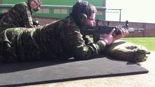 Me shooting the L98-A2 with the Air Cadets.