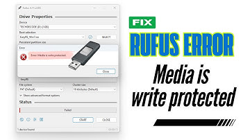 Rufus Error “Media Is Write Protected” Fix