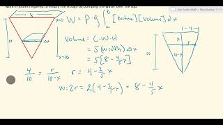 Calculus: Work Pumping Water from a Tank
