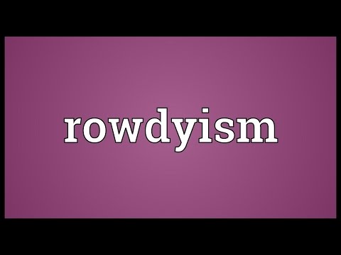 Header of rowdyism