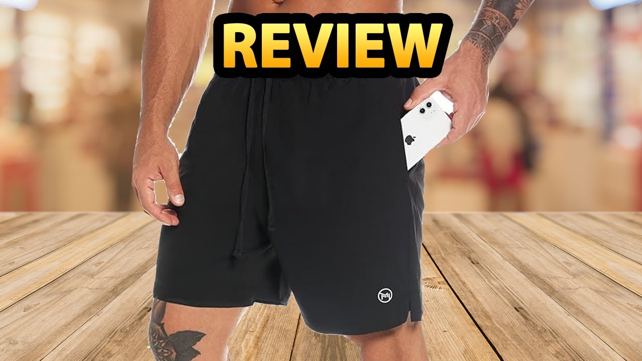 MOVEUP Men's 2-in-1 Running Quick Dry Shorts ✓ Review - YouTube