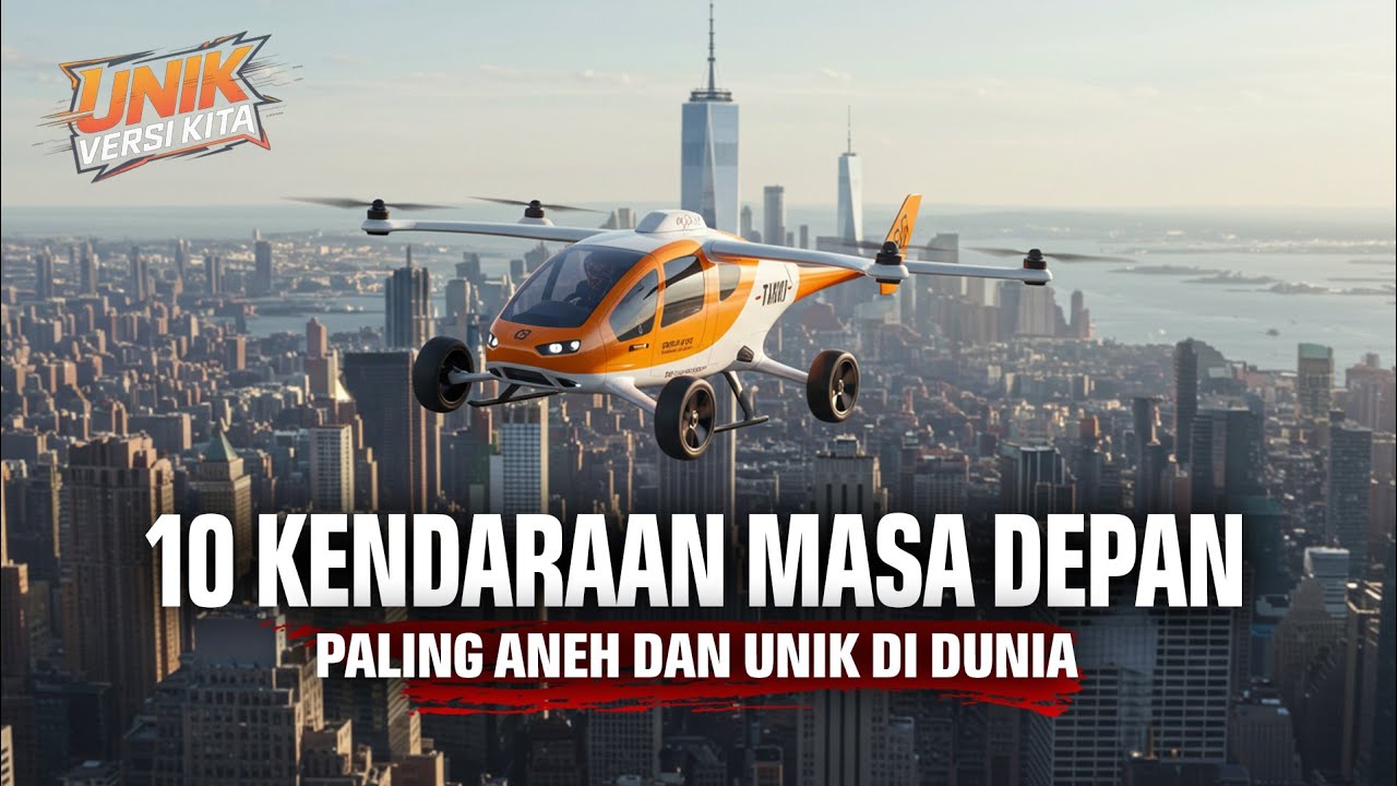 10 Kendaraan Masa Depan Paling Aneh dan Unik di Dunia – Pernah Lihat Taksi Terbang??