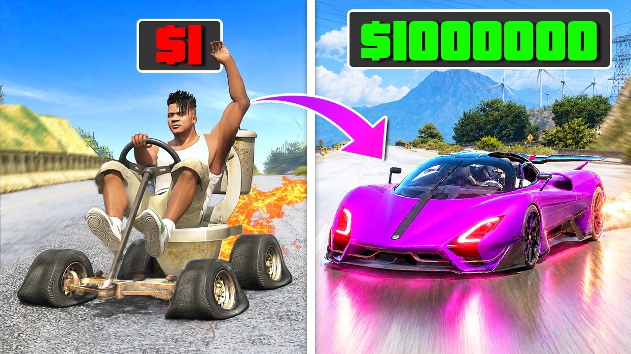 Xe $1 vs SIÊU XE $1.000.000 TRONG GTA 5! 🫨🚗