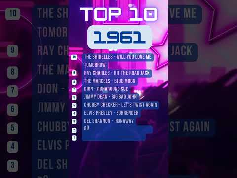 Top 10 Hits Of 1961 The Year Patsy Cline And Rock N Roll Took Over Patsycline Rocknroll