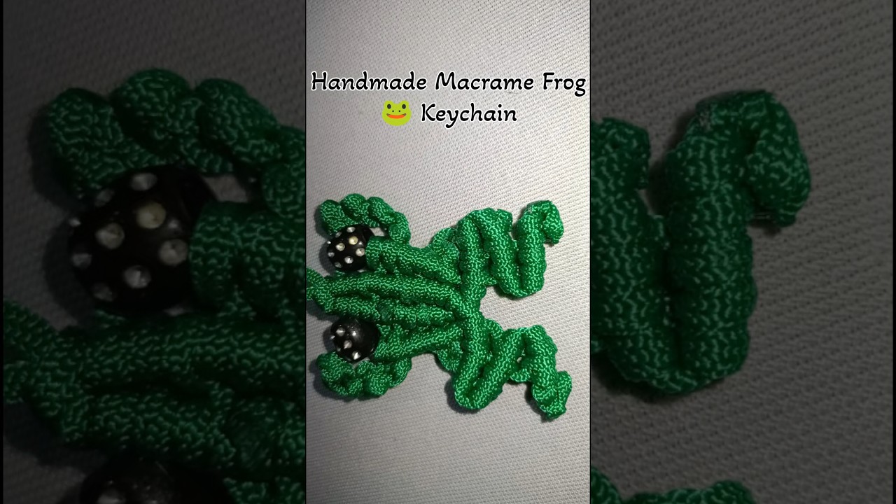 Macrame Frog 🐸 Tutorial DIY# DOWATCH 