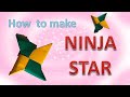 How to make a paper ninja star easy step by stepninja star origami