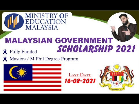 Malaysia Government Scholarship (MTCP) 2021/2022 | Fully Funded