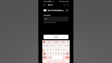 How to find altcoins? | Blum video code