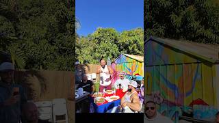 BACKYARD HIBACHI TRICK SHOTS #food #shorts