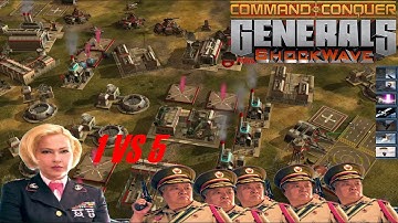 C&C Generals Shockwave Mod 1 VS 5 HARD AI