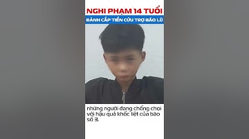 Nghi phạm 14 tuổi đánh cắp tiền cứu trợ bão lũ, danh tính gây bất ngờ