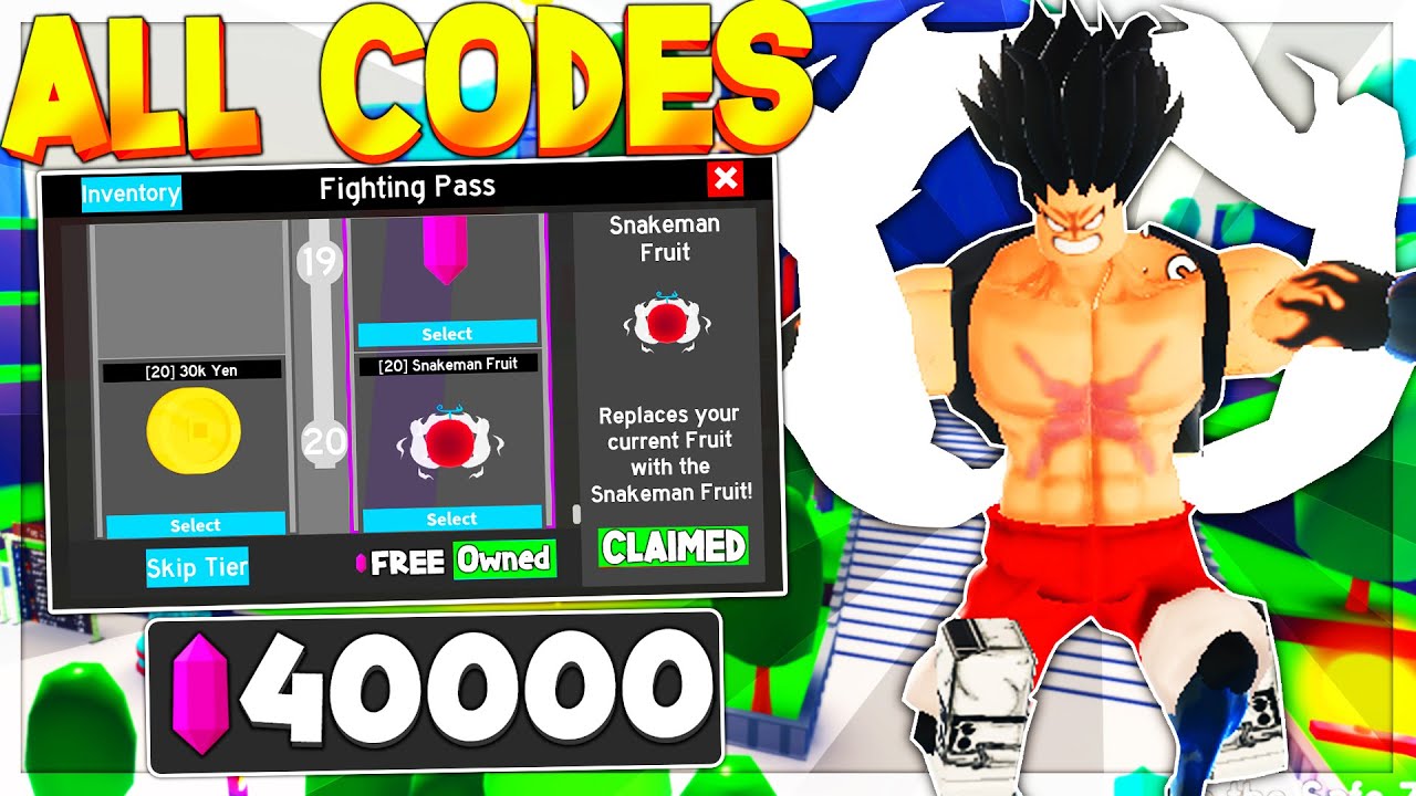 ALL NEW *FREE FIGHTING PASS* UPDATE CODES in ANIME FIGHTING SIMULATOR CODES!  (ROBLOX) 