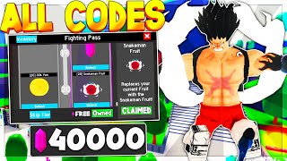 NEW* ALL WORKING FIGHTING PASS UPDATE CODES FOR ANIME FIGHTING