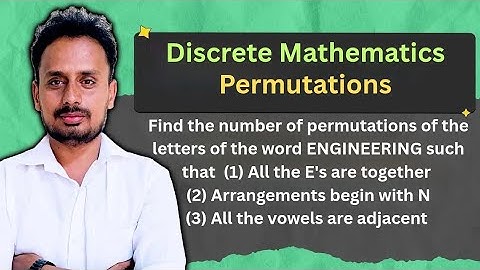 ENGINEERING Permutation | All E’s & Vowels Together, Starts with N | VTU Q4(b) Dec/Jan 2024-25