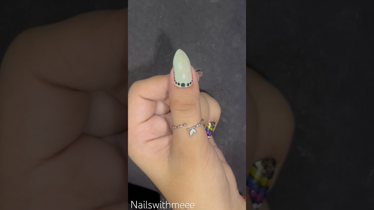 ✨Easy dotting Nailart at home for beginners 💅🎀