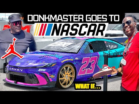 DONKMASTER pulls up on MICHAEL JORDAN and HIS CARS at NASCAR Goodyear 400 Race! Behind the Scenes!