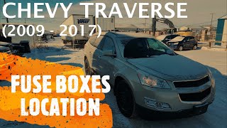 2010 chevy traverse cigarette lighter fuse Chevrolet Traverse - FUSE BOX LOCATION (2009