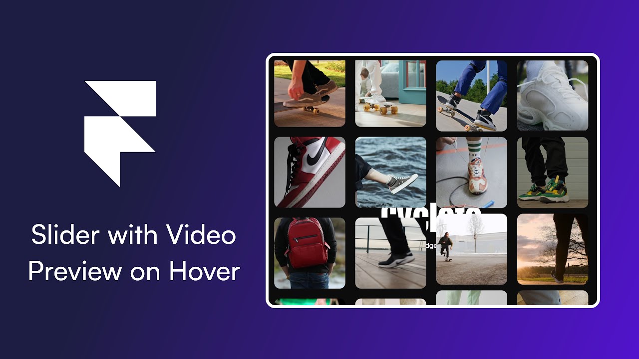 Create a Slider with Hover Video Preview | @Framer Tutorial (No Code ...
