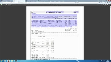 How To Read Operational Flight Plans