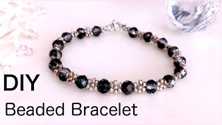 【ビーズブレスレット】DIY/Beaded bracelet