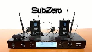 SubZero SZW-200L Dual Digital Wireless Headset and Lav Mic System Wealth