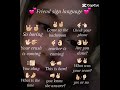 Friend sign language