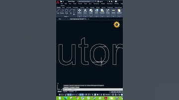 Creating text in AutoCAD for Engraving /laser/ plasma cutting II AutoCAD - 95 ! #shortsviral