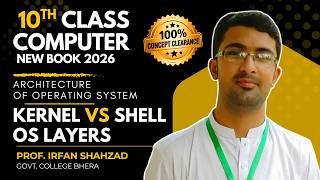 Architecture of OS | Kernel vs Shell |OS Layers | Device Drivers |New Book 10th Computer - Chapter 1