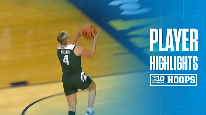 Theryn Hallock Highlights vs. Michigan | Michigan State Women's Basketball | 01/25/2025