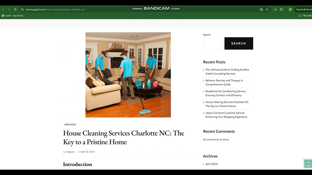 House Cleaning Services Charlotte NC: The Key to a Pristine Home