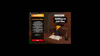 New Mysterious Note Hitman Quest Slap Battles