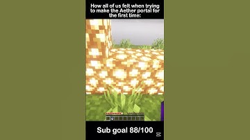 How we all felt when trying to make Aether portal for the first time: #shorts