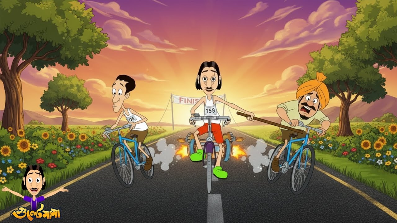 Gultemama Caught Cheating in Cycle Race! | সাইকেল রেসে গুল্টেমামার চিটিং 😂 | Gultemama Episodes