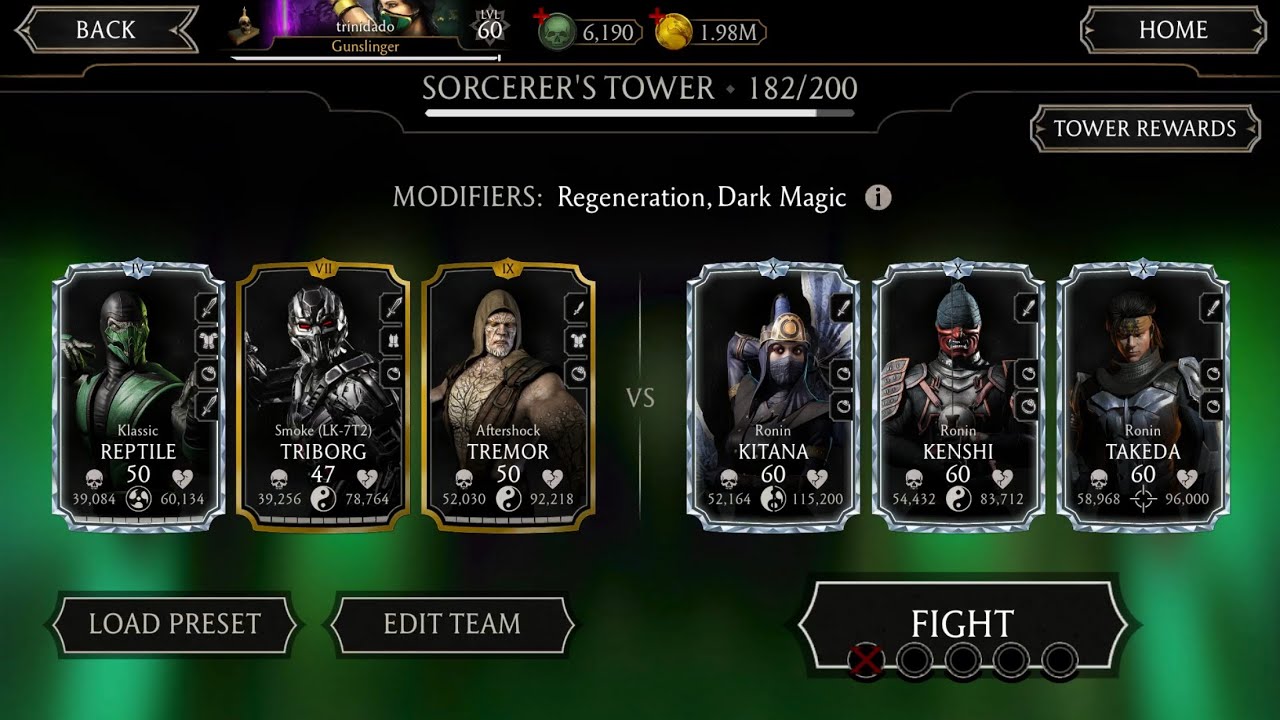 I Need Bugged Tremor to Win | Sorcerer’s Tower Fatal Battle 182 | Mortal Kombat mobile
