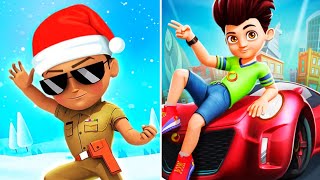 How To Kicko And Super Speedo 🆚 Little Singham Runner Gameplay 🎮 | screenshot 5