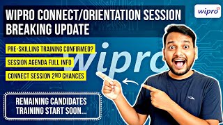 Wipro Connect Session Imp Update | Pre-skilling Training Confirmed? Full Agenda, Wilp 2025 Batch