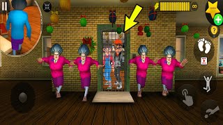 4 Miss T Clones Guard the Secret Prison! | Scary Teacher 3D