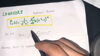 Legendre’s Polynomial Part 1