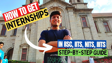 How to Get Internships in IIT, NIT, IIIT and IISc with No Experience - Disclosing my CV and Resume